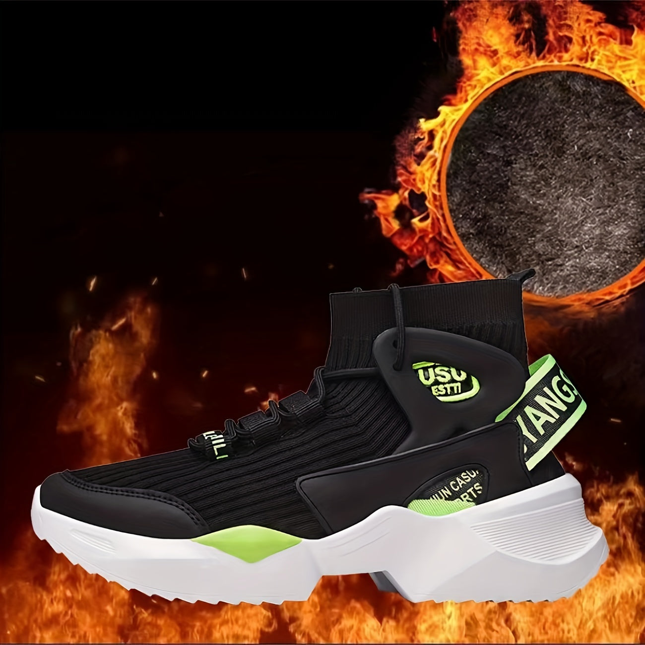 2024 New Fashion Plus Velvet Large Size Women's Sports Boots Shoes Couple Shoes