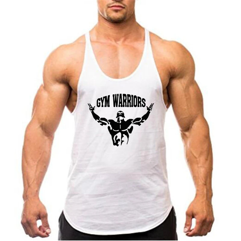 Muscleguys Brand Gym Clothing Fitness Stringer Tank Top Men Y Back Bodybuilding Shirt Summer Cotton Loose Vests Muscle Singlets