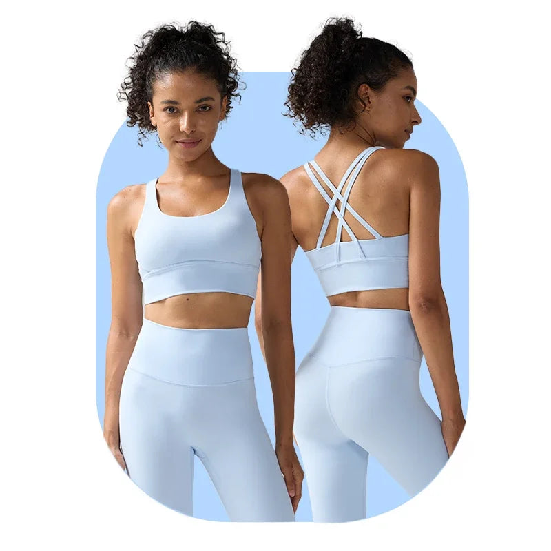 Women Sportswear Yoga Set 2PCS Sport Suit Gym Workout Clothes Nylon Yoga Top Women Sports Bra Leggings Pilates Fitness👚👚