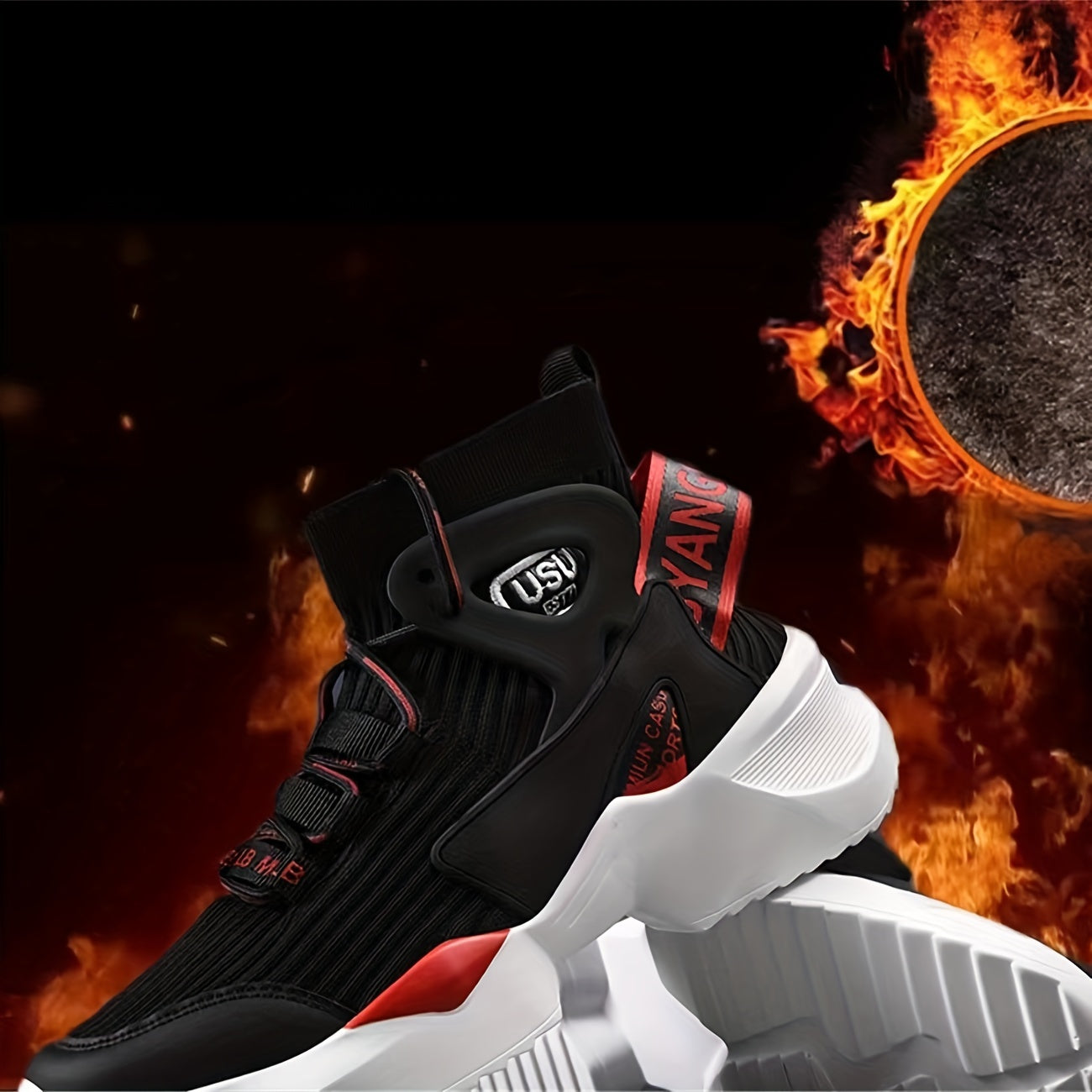 2024 New Fashion Plus Velvet Large Size Women's Sports Boots Shoes Couple Shoes