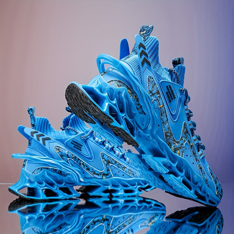 Men's Lightweight Breathable Sneakers with EVA Absorption - Low-Top Training Shoes Suitable for Gym, Jogging, Casual Wear - Autumn/Winter TPU Sole & Cushioned Footbed, Fabric Upper ( Lace-Up)