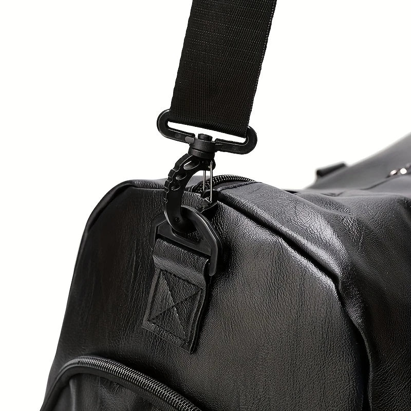 Sport Fitness Bag, Travel Bag, Black Stylish Business Travel Bag, Separate Shoe Depot, Zip Off, For Gym, Sport, Travel, Waterproof