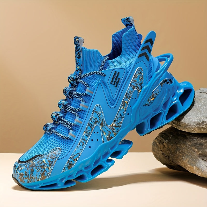 Men's Lightweight Breathable Sneakers with EVA Absorption - Low-Top Training Shoes Suitable for Gym, Jogging, Casual Wear - Autumn/Winter TPU Sole & Cushioned Footbed, Fabric Upper ( Lace-Up)